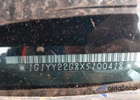 1999 Chevrolet Corvette from USA, damaged, VIN 1G1YY22G8X5100418